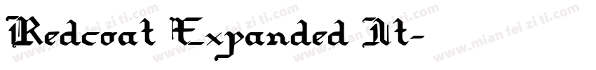 Redcoat Expanded It字体转换